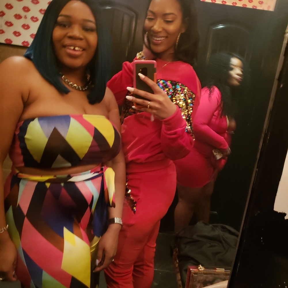 Sequins Sparkly Jogger Set - image 5